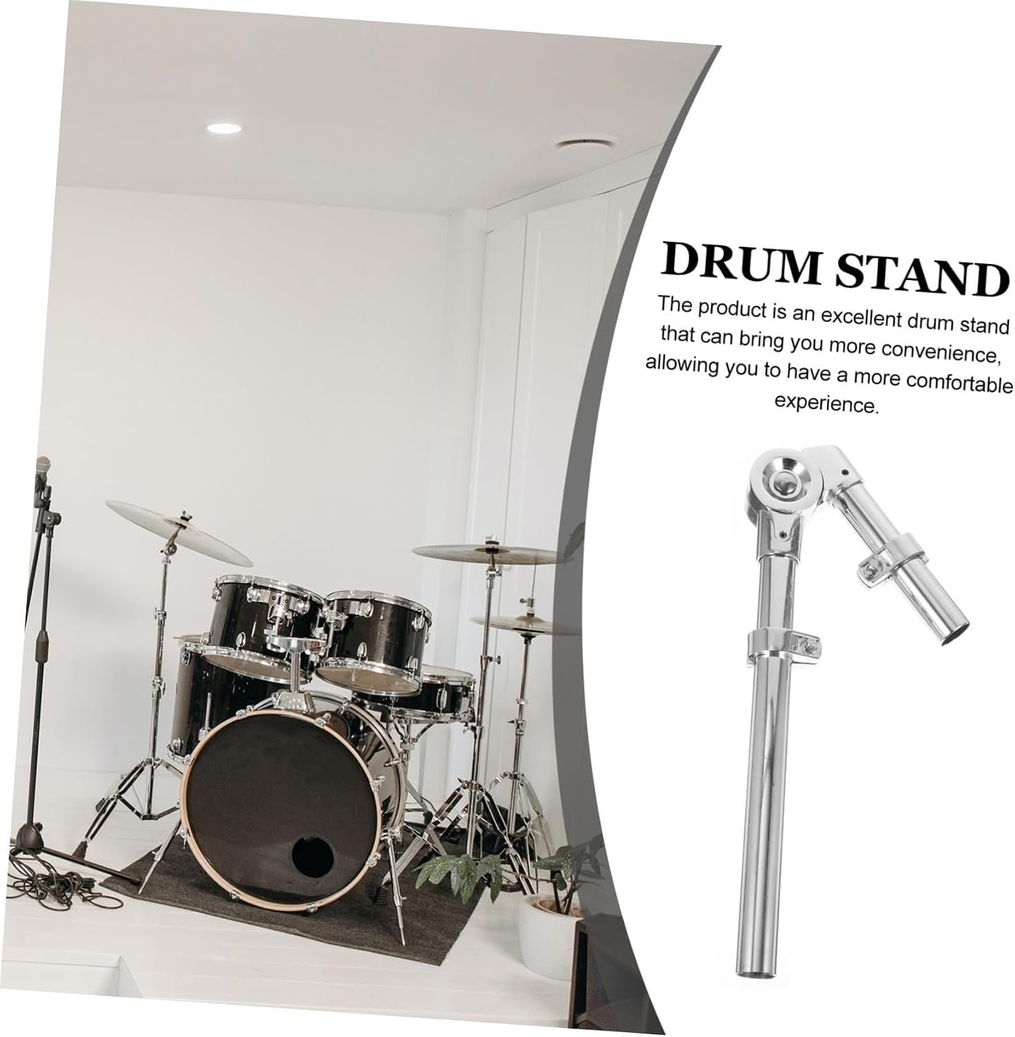 Drum Hardware Stand for Tom Drum Mount for Percussion Instrument Accessory Small Compact Design