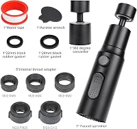 OSDUE 3 módú csapszűrő M22/F24 adapterrel, 360° forgatható vízspórlóló fekete 7