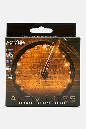 Miniatura 16 de Activ Life Paquete de 2 luces LED para ruedas de bicicleta con baterías incluidas, obtén un 100% más brillante y visible desde todos los ángulos