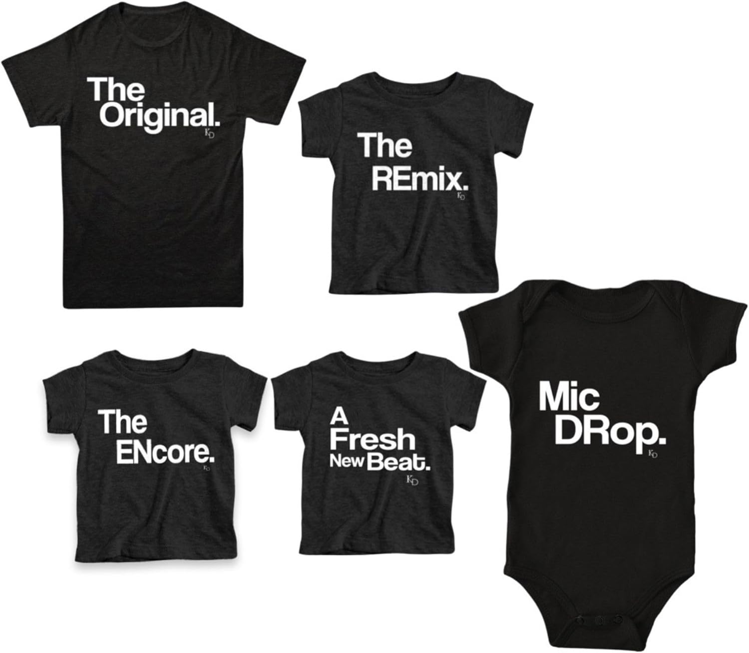 Matching Family Outfits Set of 5 Couple Shirts The Original The Remix The  Encore, The Encore - Grey, 3 Months : Amazon.ca: Clothing, Shoes \u0026  Accessories