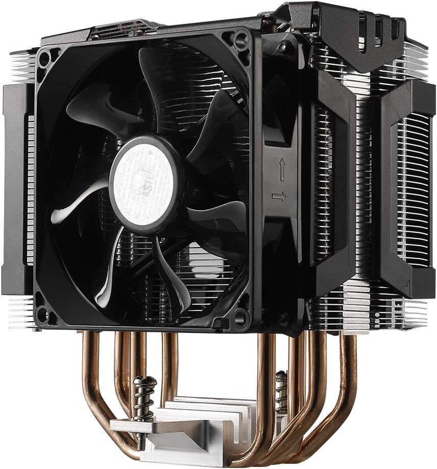 Cooler Master Hyper D92 - CPU Air Cooler with Dual 92mm Offset Push-Pull Fans and Accelerated Cooling System