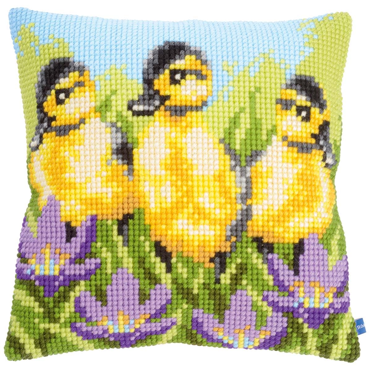 Vervaco Ducklings Cushion Needlepoint Kit