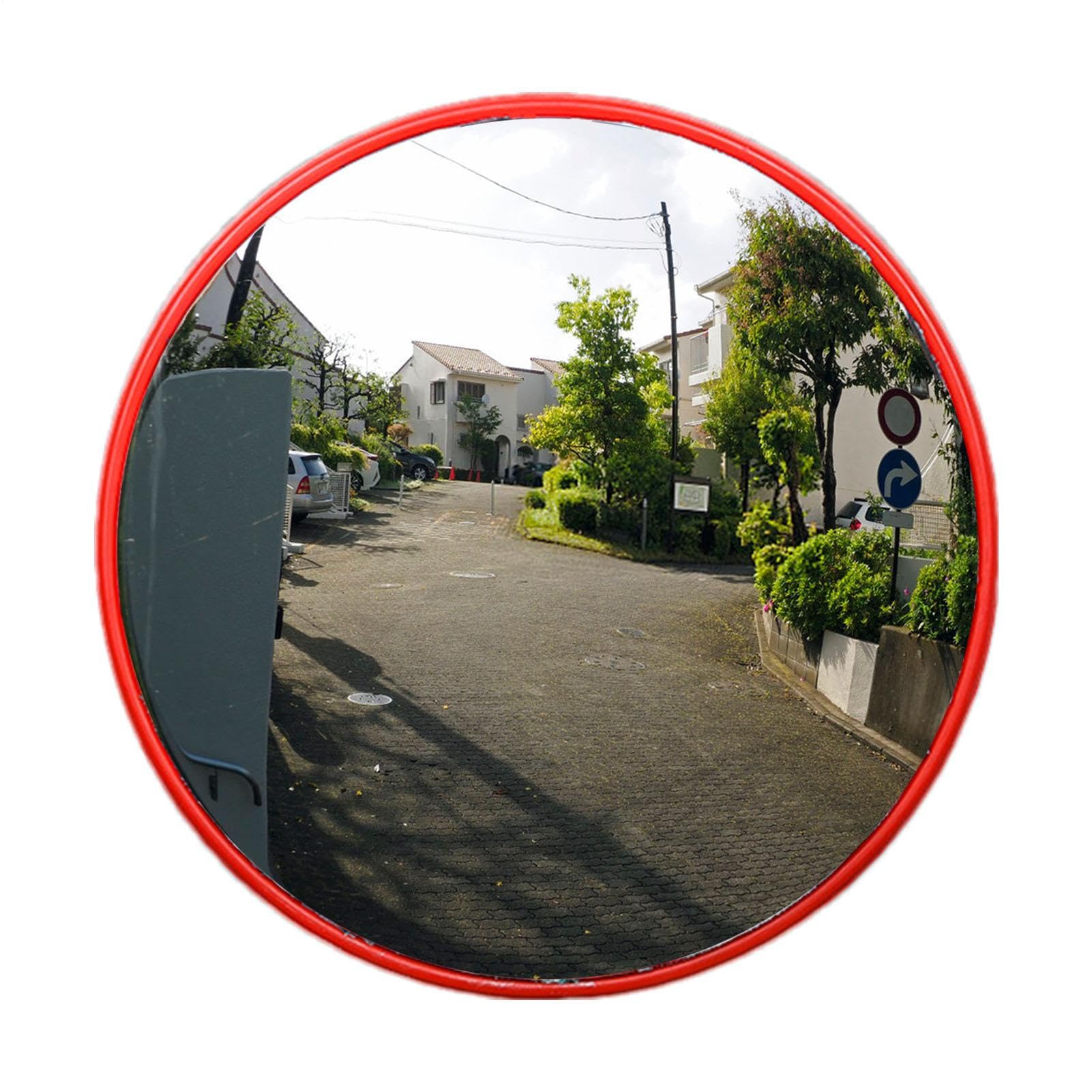 Specchio di ingresso - Specchio di sicurezza da 22 pollici | Ampia vista | in policarbonato: convesse per interni ed esterni per accessi, garage, strade, parcheggi,