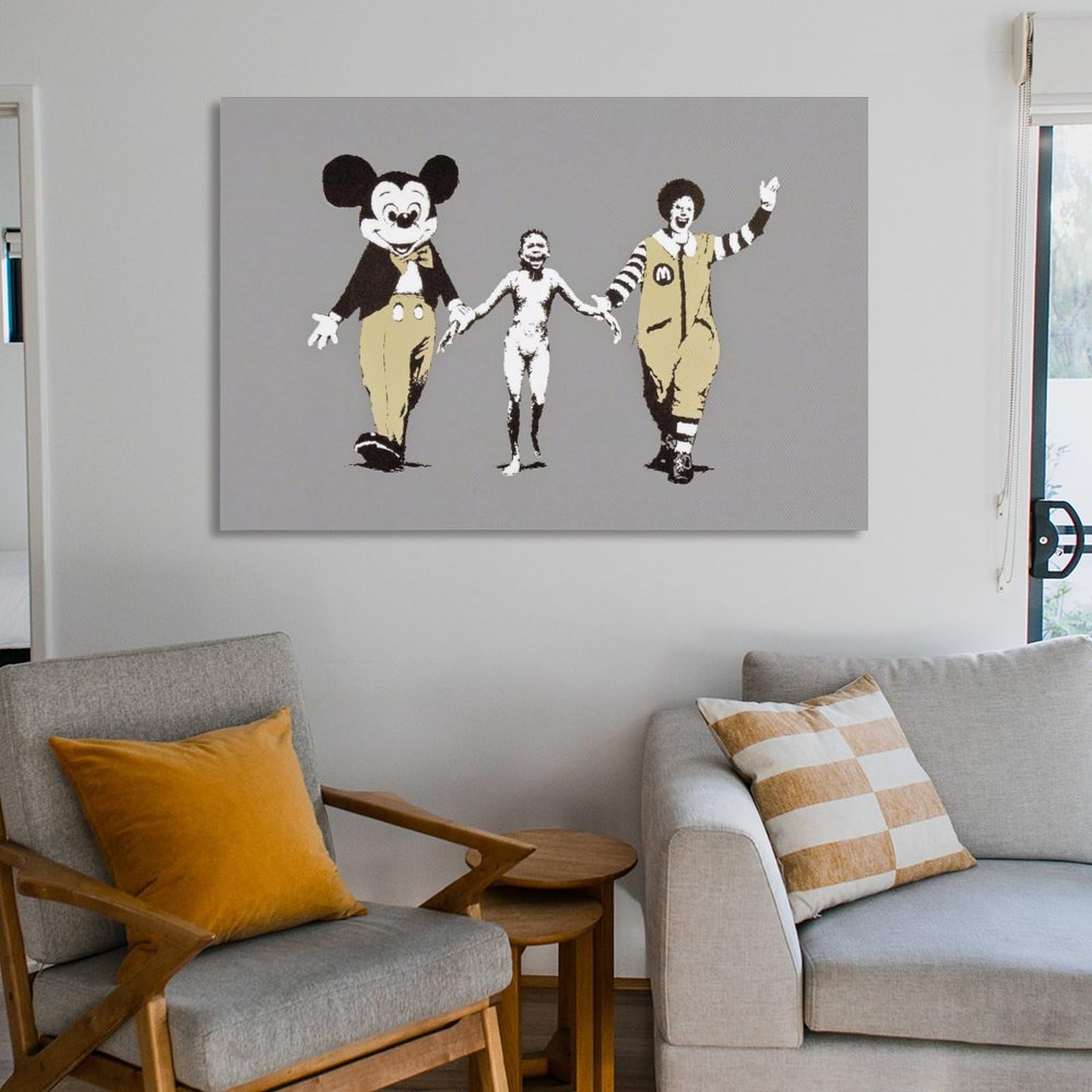 額装品/ThugForLifeBunny/バンクシー/ポスター/インテリア/貴重 額装品/ThugForLifeBunny/バンクシー/ポスター/インテリア/貴重 額装品