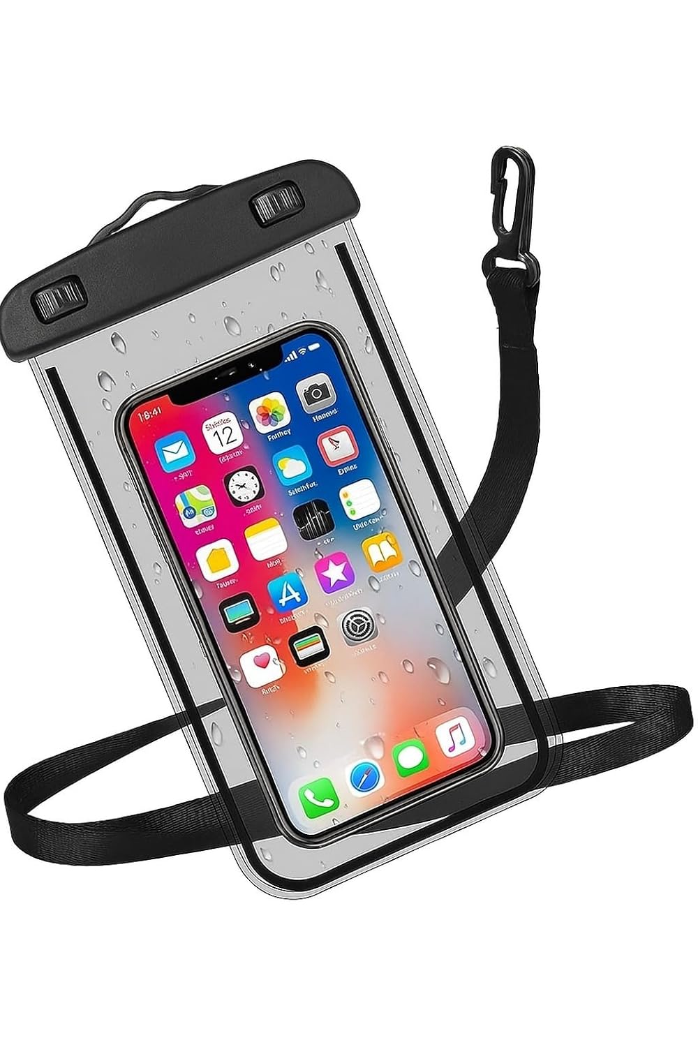 PulGos (Pack of 1 Waterproof Phone Pouch, IPX8 Dry Bag Case with Lanyard, Clear &Transparent Touchscreen Friendly Protection Cover for iPhone & Android, Swimming, Boating, Beach & Secure Lock (Black) PulGos (Pack of 1 Waterproof Phone Pouch, IPX8 Dry Bag Case with Lanyard, Clear &Transparent Touchscreen Friendly Protection Cover for iPhone & Android, Swimming, Boating, Beach & Secure Lock (Black)