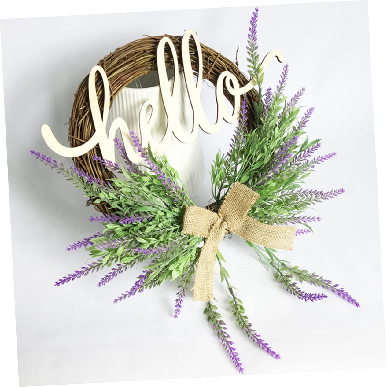 Guirnalda de Lavanda Simulada de 35, 5cm, Plástico, 1 Pieza