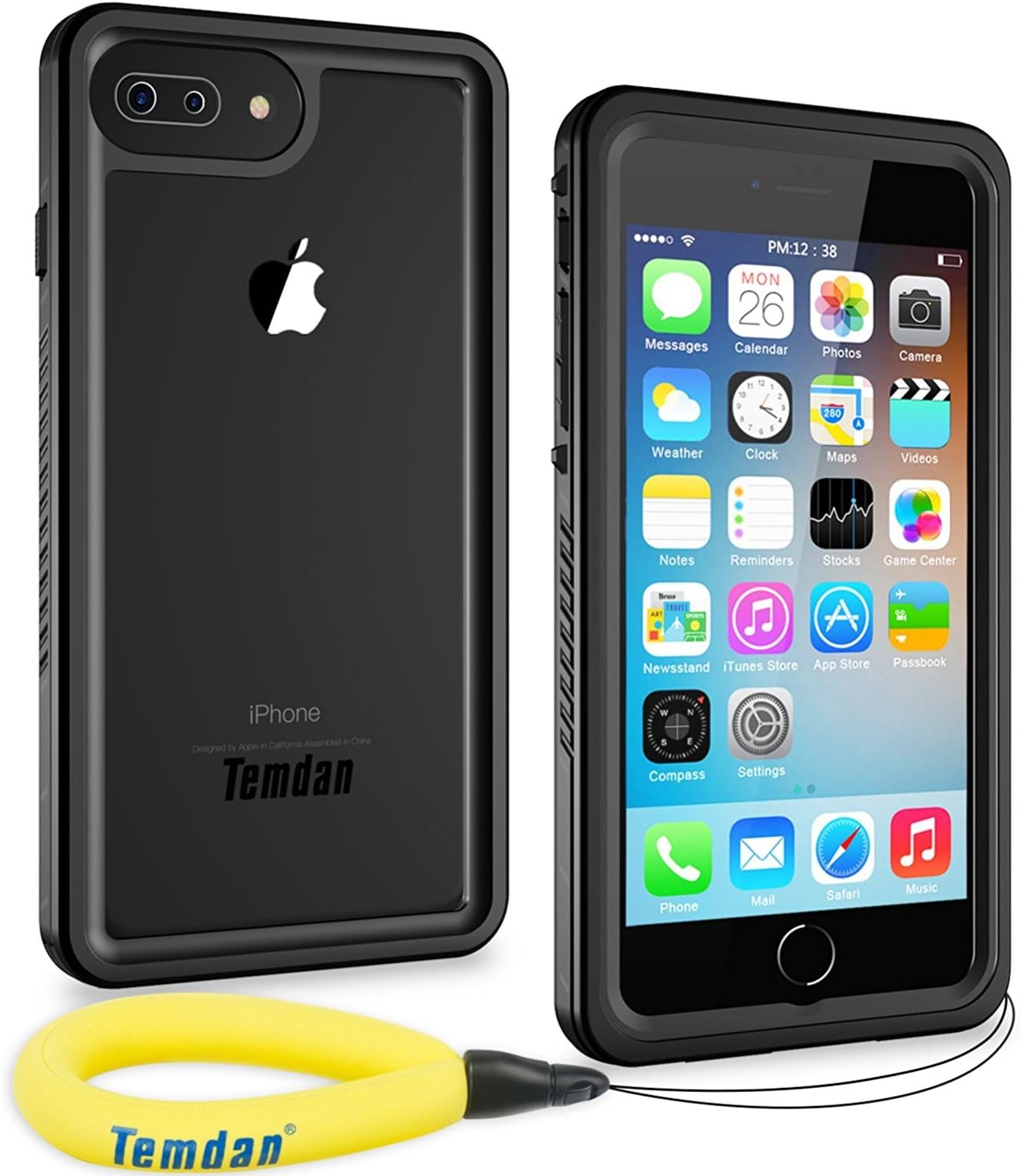 Temdan Compatible with iPhone 13 Pro Max Case Waterproof, Built in Screen Protector Full Body Rugged Heavy Duty Protection Anti-Scratch Shockproof Protective Case for iPhone 13 Pro Max 6.7 inch