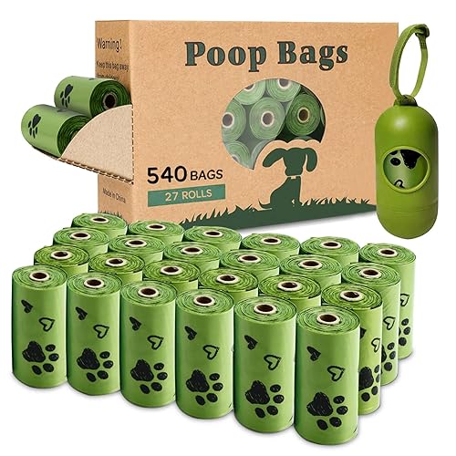 Dog Poop Bag Biodegradable - 540 Count Dog Waste Bags