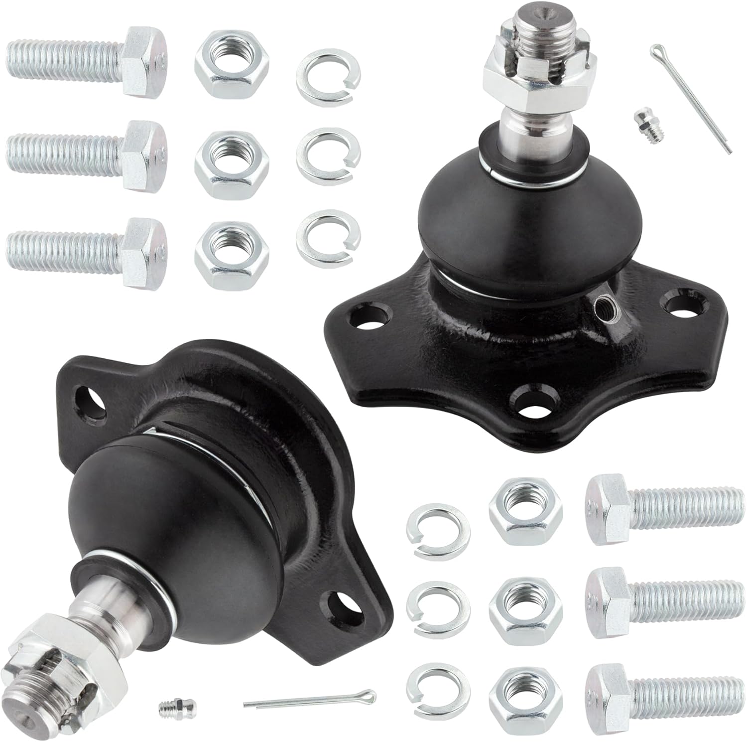 2 PCS Front Upper Ball Joint K8142 Fits 70-71 for Ford Torino, 70-71 Ranchero, 70 Fairlane, 64-73 Mustang, 70-77 Maverick, 70 Falcon, 71-77 Mercury Comet, 70-71 Montego, 70-71 Cyclone