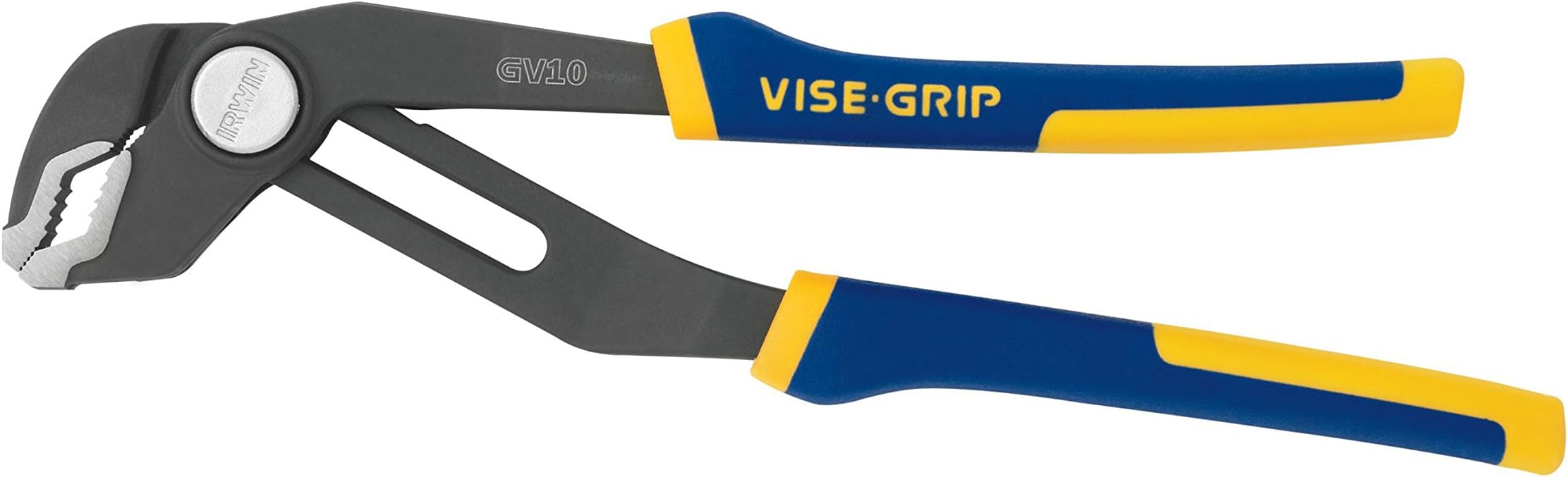IRWIN VISEGRIP Pliers, VJaw, 10Inch, Press & Slide Button, Anti