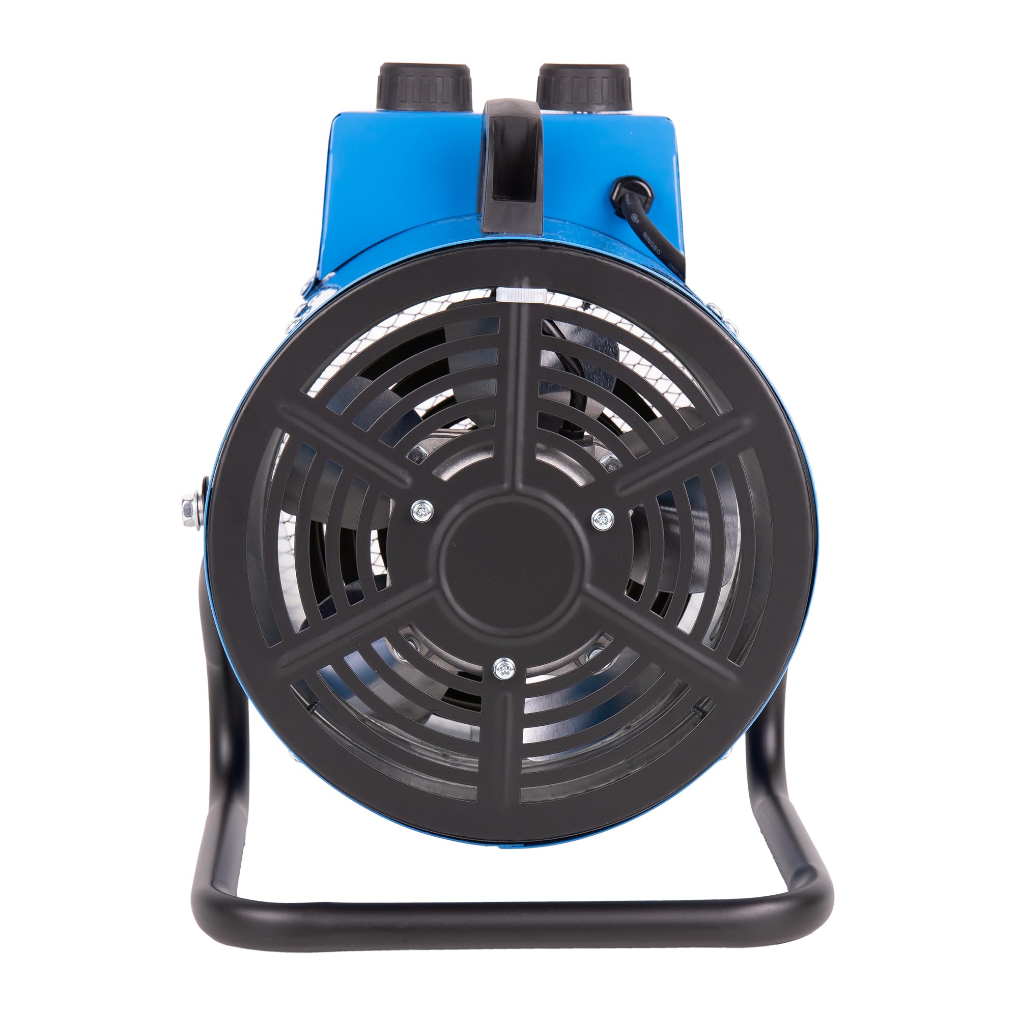 Cofan Calefactor industrial 3000 W | 2 niveles de potencia | Termostato ajustable | Función ventilador | Color azul | Adecuado para talleres y almacenes