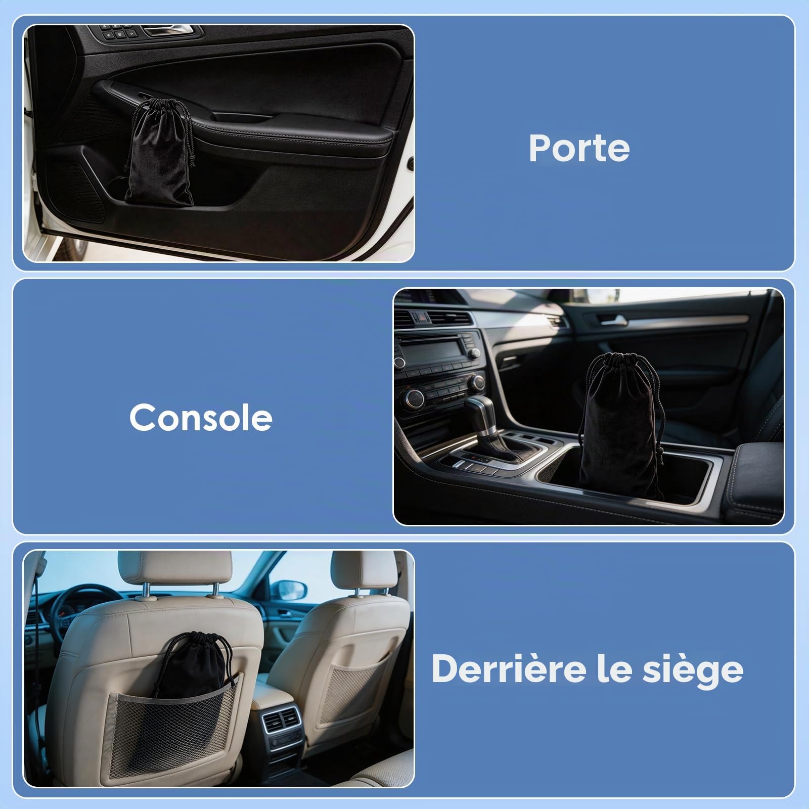 Pare-Soleil Voiture Pare-Brise Avant, 145x85cm Grande Taille,Protection UV & Anti-Chaleur Pliable Poignée pivotante, avec Découpe pour Rétroviseur – Idéal pour SUV et pour Voiture.