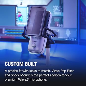elgato WAVE:3 プレミアムマイク　美品 Amazon.com: Elgato Wave:3 White Kit - Premium Studio Quality