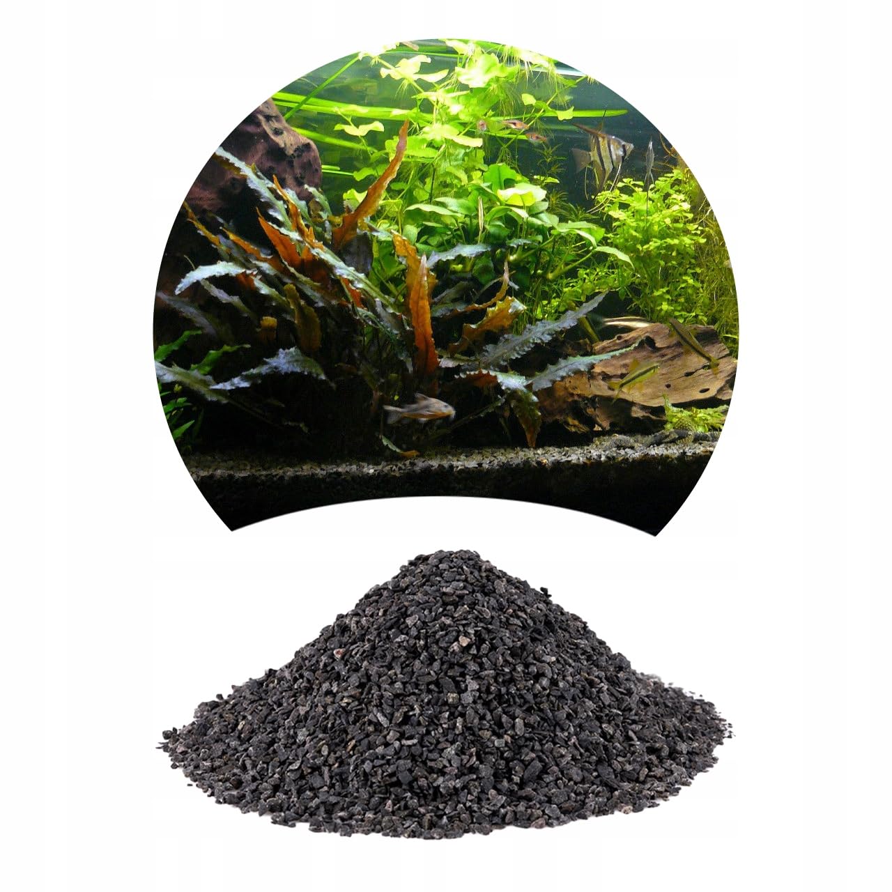 Fish Tank Gravel Aquarium Natural Substrate Perfect for Plants Growth (30kg, Amber 2-3mm) — view 9