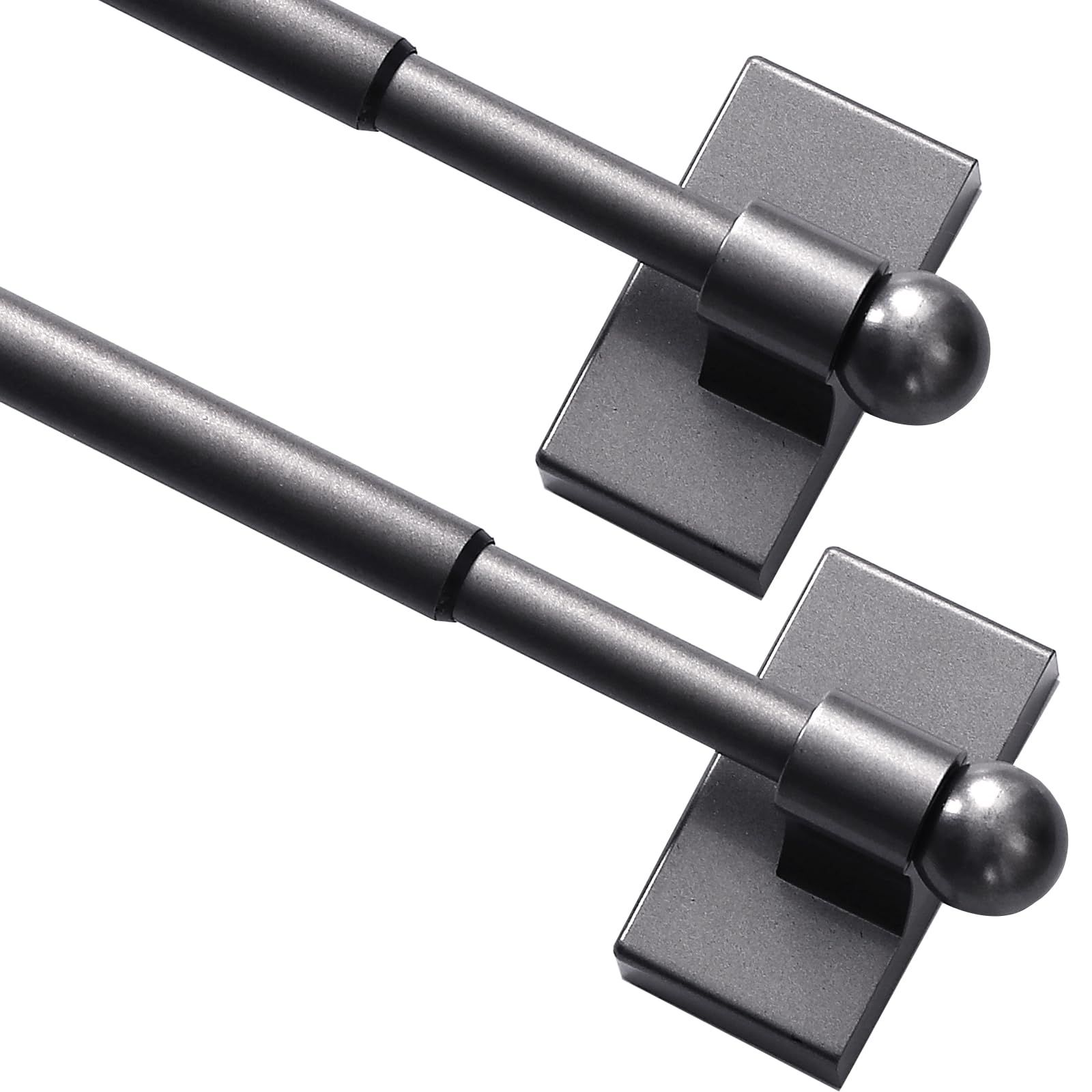 Snapklik.com : Turquoize 2 Pack Magnetic Curtain Rods, Multi-Use