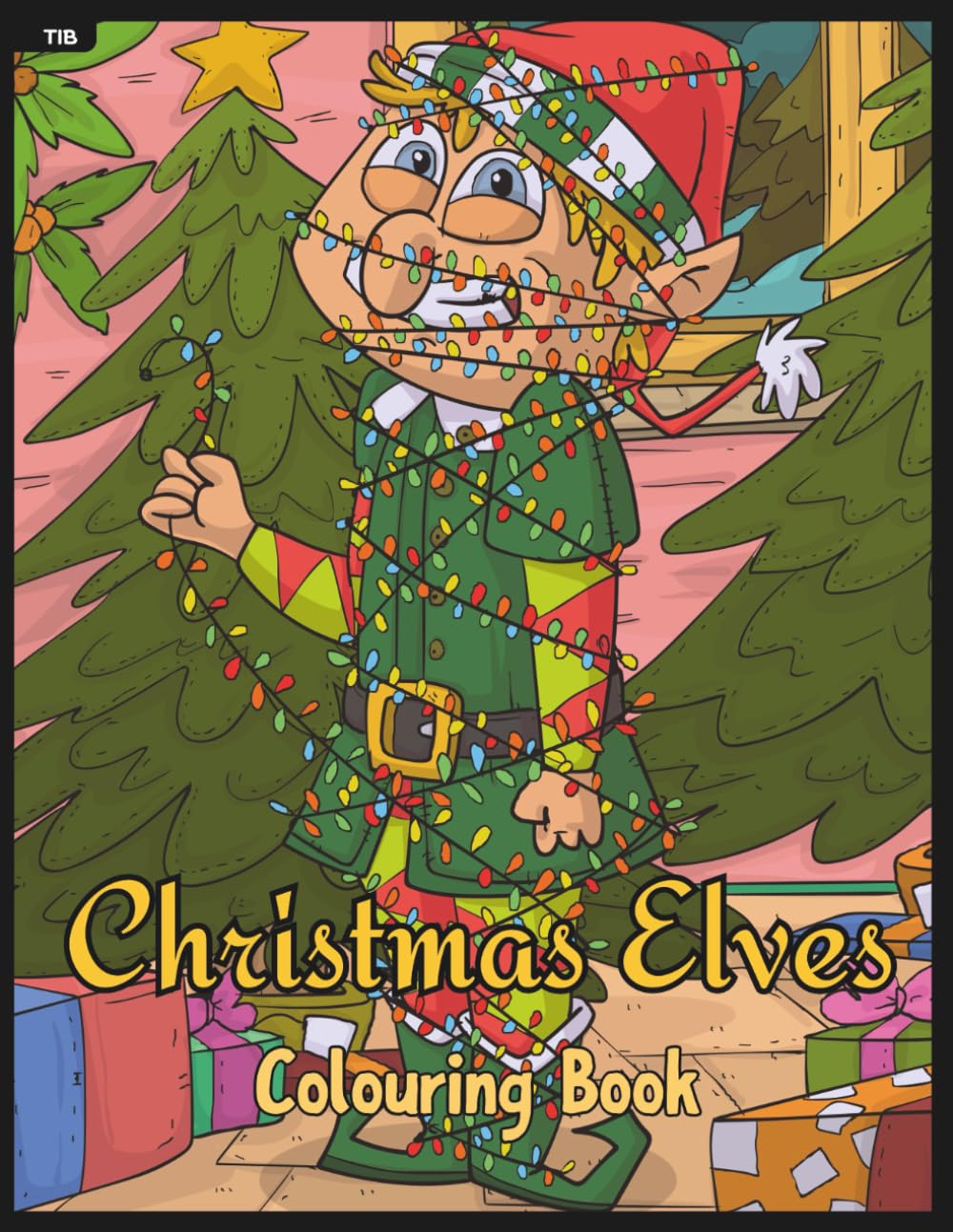 Christmas Elves Colouring Book: Hand-Drawn Festive Scenes of Santa's Elves to Colour and Enjoy