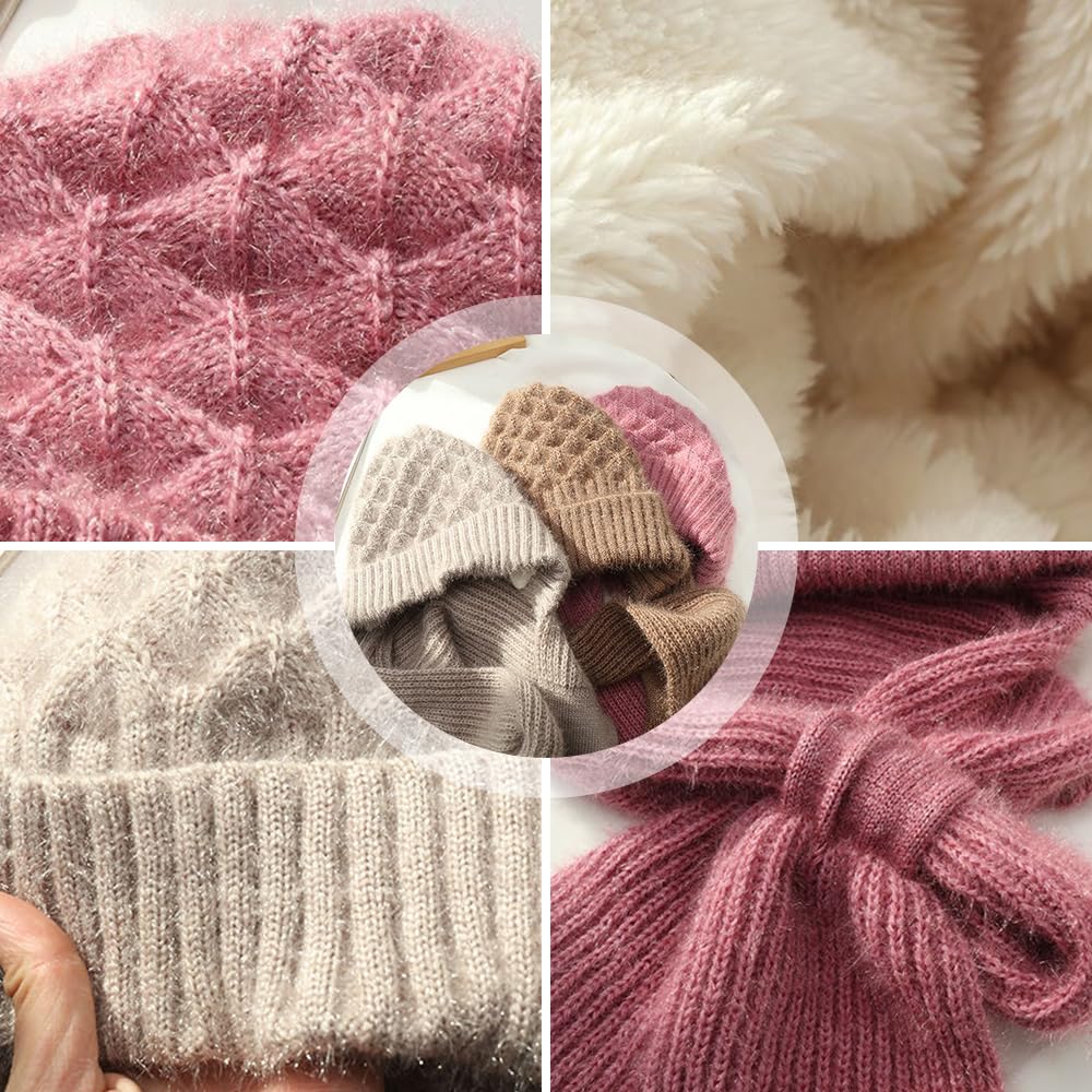 Bufanda integrada con protección auditiva resistente al viento, gorro de punto elástico cálido con protección para las orejas, gorro de invierno