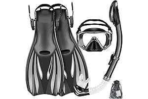 Snorkel Mask Fins and Gear Set