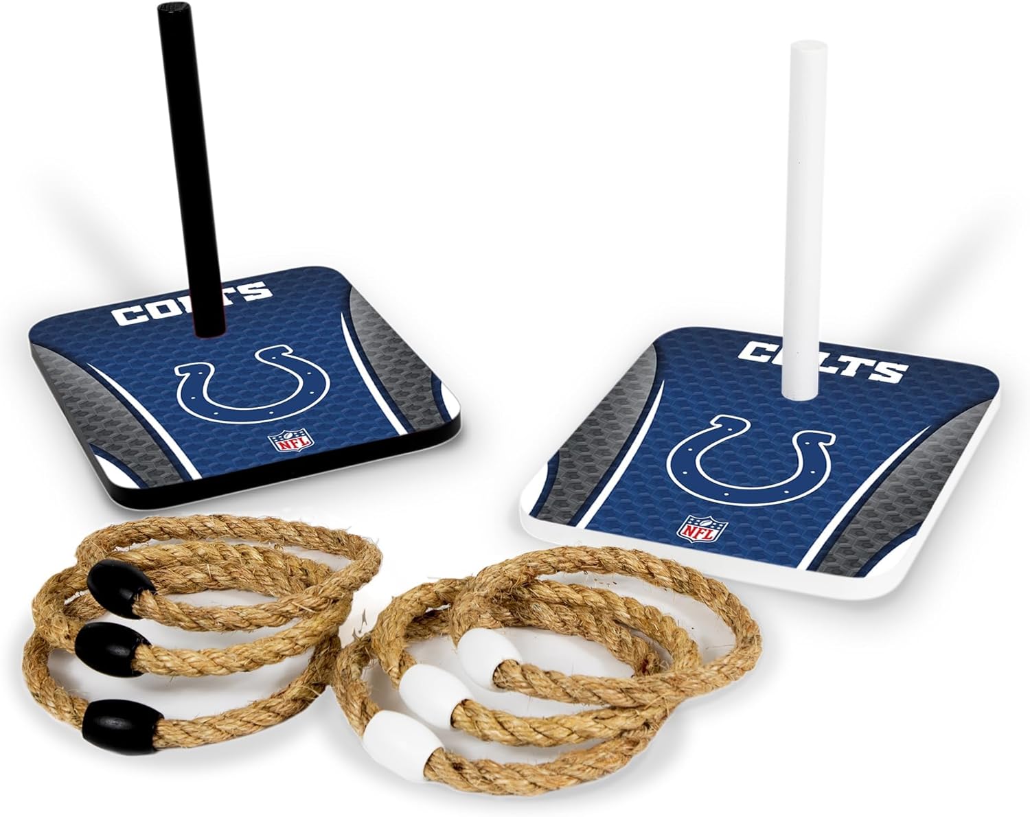 Solid Wood NFL Quoits Set with Direct Print HD Team Graphics – Tailgate Ring Toss Game – Great Gift for Any Football Fan! Ring Toss Family Outdoor Games for The Beach