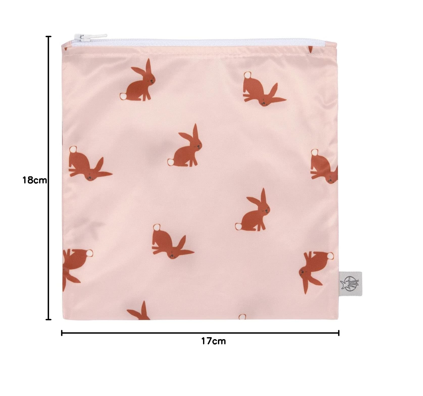 LÄSSIG Snack Bag Little Forest Rabbit 2 Pezzi Sacchetti Riutilizzabili