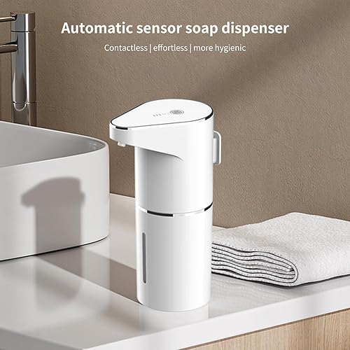 Miniatura 2 de Dispensador automático de jabón de espuma, dispensador de jabón de espuma sin contacto, dispensador de jabón eléctrico ajustable de 11.8 fl oz,