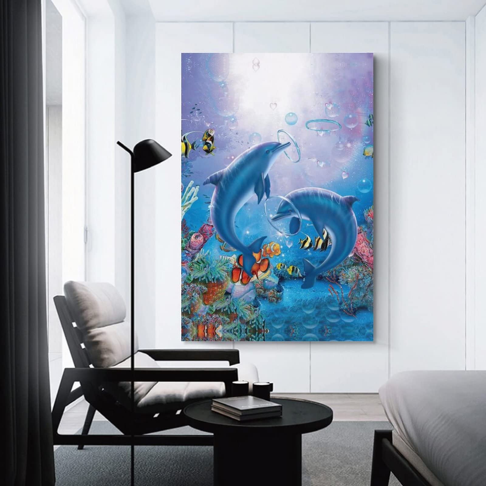 Amazon.com: Kazynee Nautical Ocean Theme Canvas Poster,Underwater