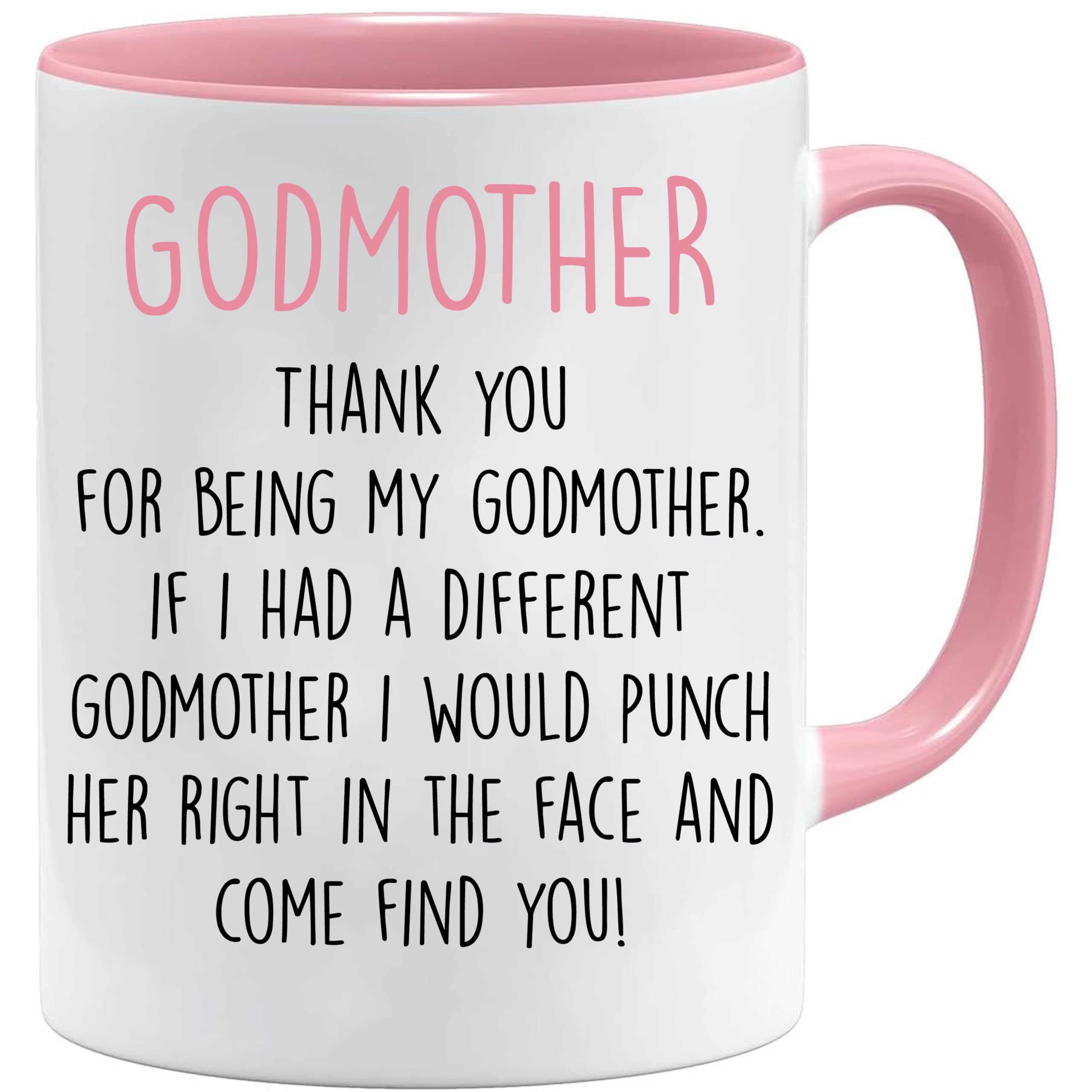 Acen Merchandise Women's White Godmother |Fathers Day Mug & Gift Box Set |Gifts For Dad| Novelty Mug| Dad Mug| Step Dad Gifts