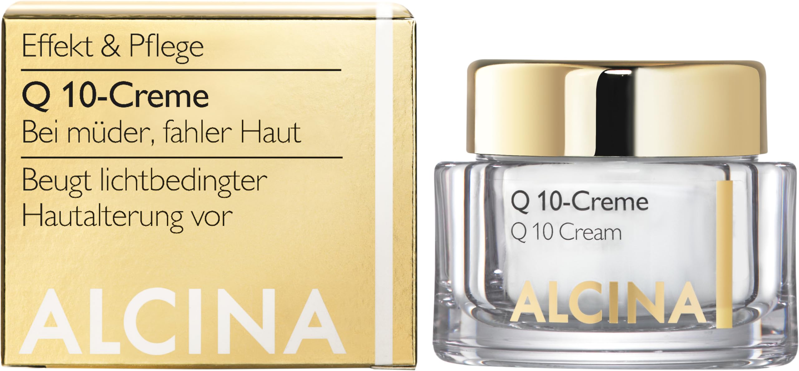 ALCINA Q10-Creme - 1 x 50 ml - Effekt & Pflege - Beugt lichtbedingter Hautalterung vor - Für eine strahlend, schöne Haut