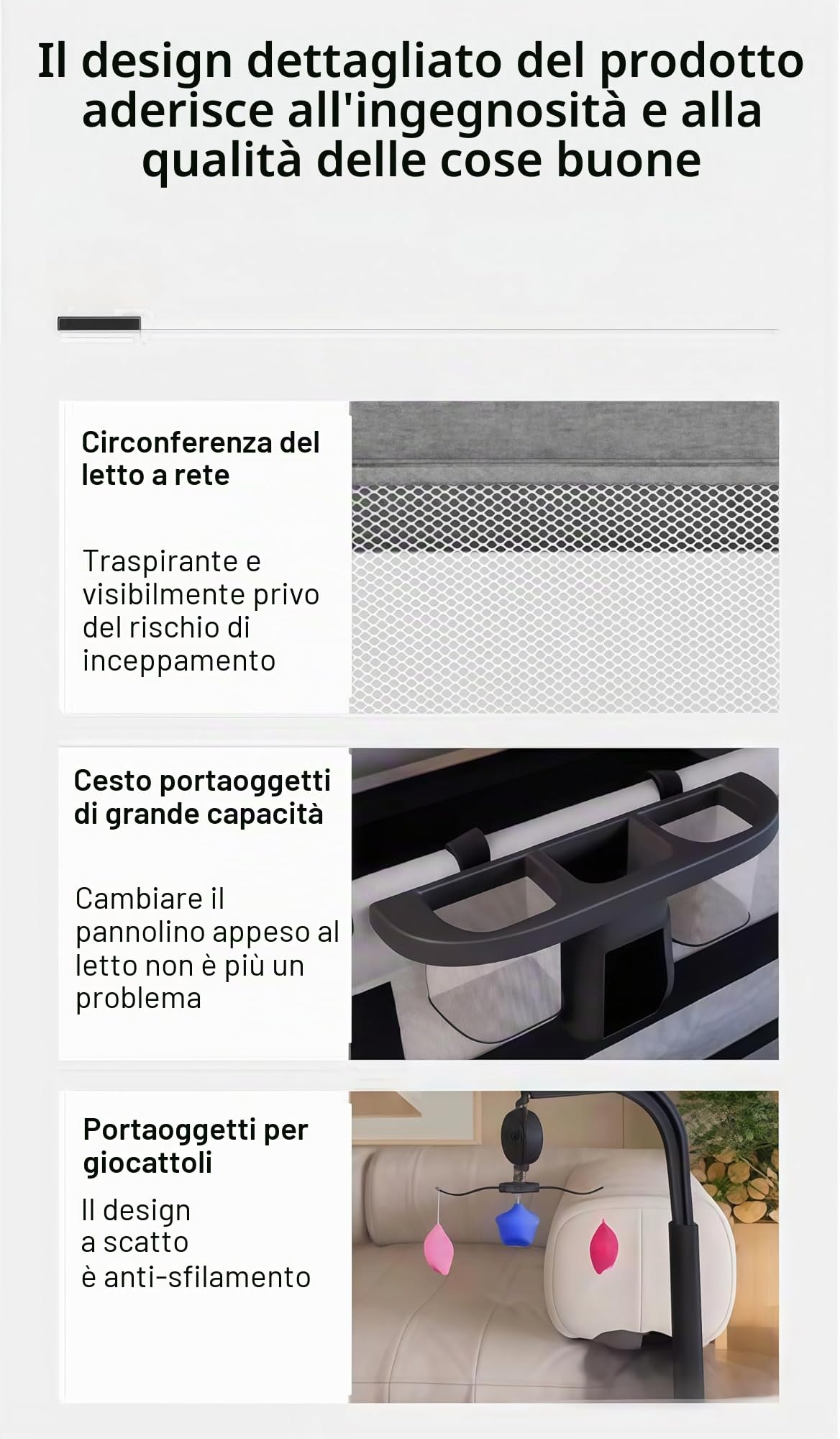 MoLi Lettino da Campeggio per Bambini con Fasciatoio, Altezza Regolabile Culla da Campeggio, Comodo e Robusto Lettino Bambino 0-3 Anni, Pieghevole e Mobile Baby Bed (6602 Grey without Net)