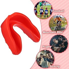 10 Pcs Sport Mouth Guards Gum Teeth Armor Game Guard for Boxing Basketball Football Hockey Karate Basketball Rugby Match (Multiple Color)