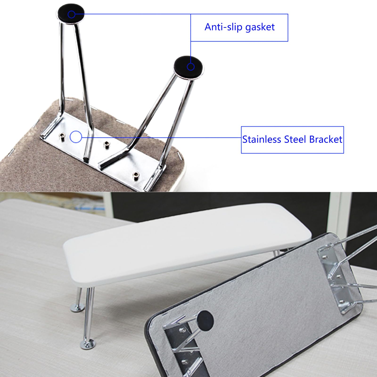 Cuscino poggiabraccia per unghie, in pelle di microfibra, supporto per manicure, per salone, tavolo, scrivania, set di tappetini