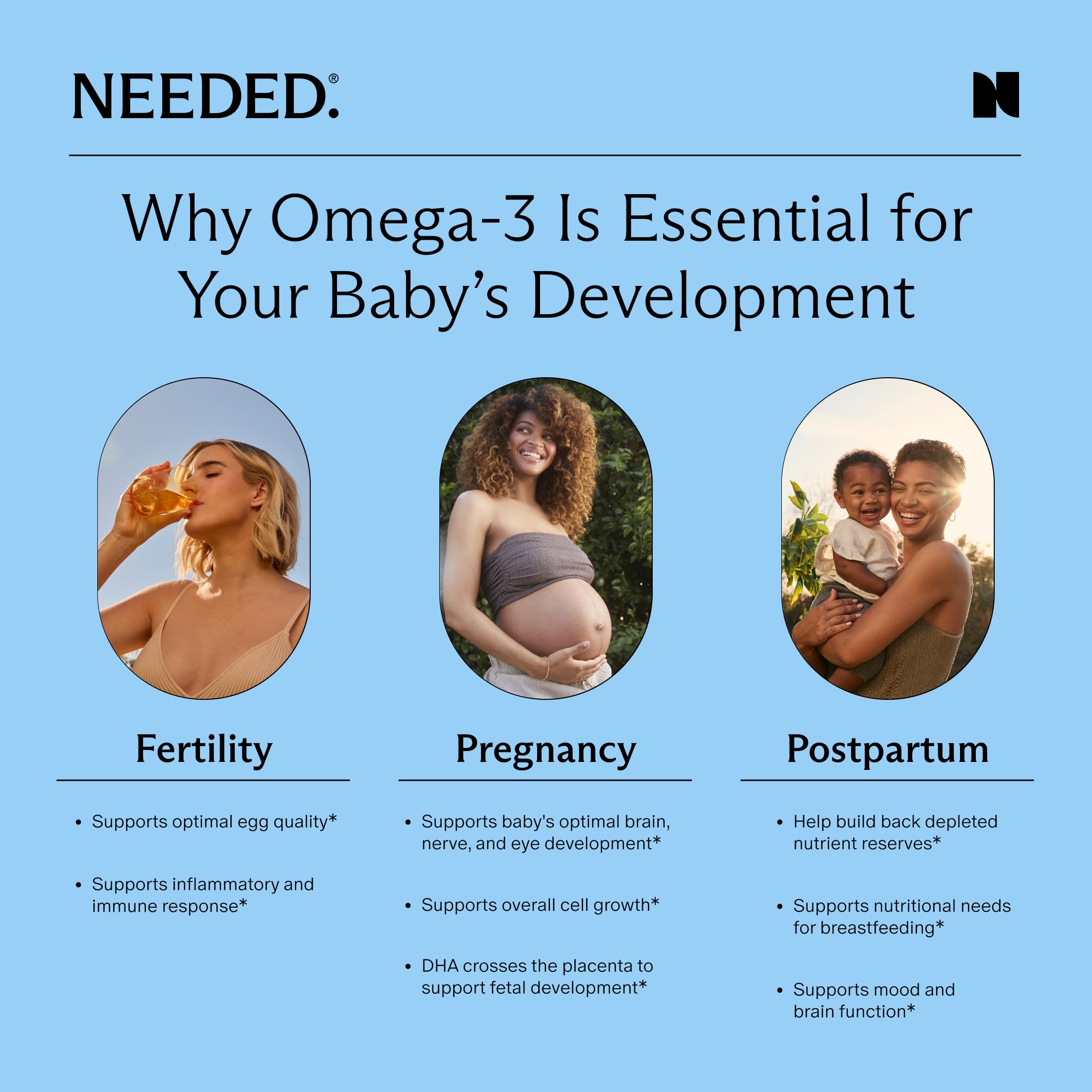 Prenatal Omega-3 Pro - High Potency Dose of Sustainably Sourced Fish Oil, 1000mg DHA, 1000mg EPA, Encased in a Gelatin-Free, Plant-Based Softgel Shell 120ct — Amazon image 5