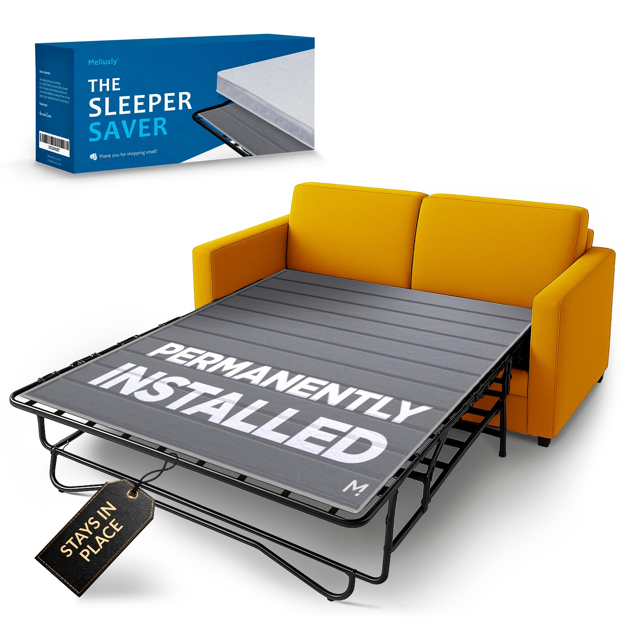 Meliusly Sleeper Sofa Support Board Queen Size 54x64 Permanently Installed Wood Sofa Bed Board for Pull Out Couch