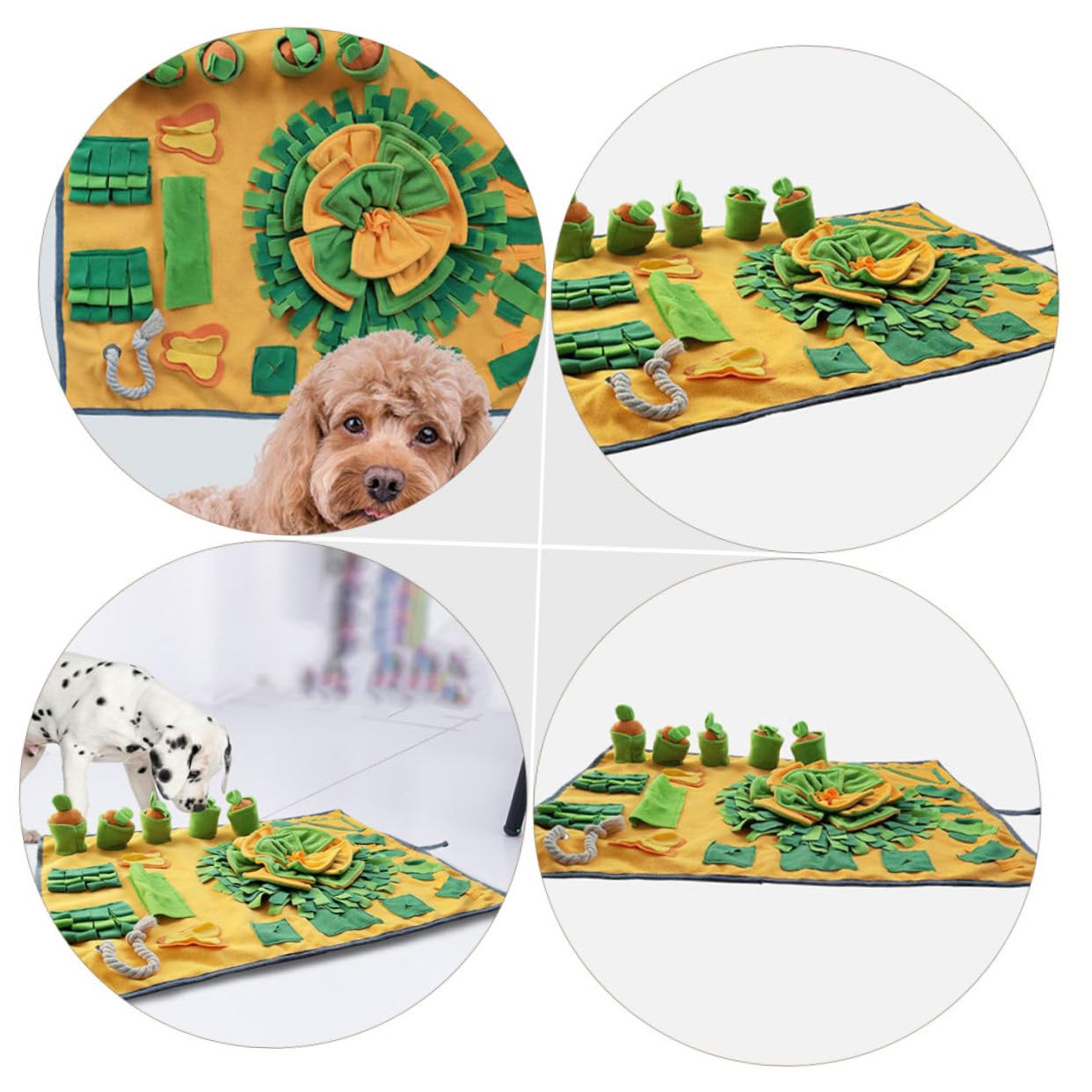 POPETPOP Tapis De Fouille pour Chien Tapis Alimentation Décoratif Couverture Antidérapante Facile à Nettoyer