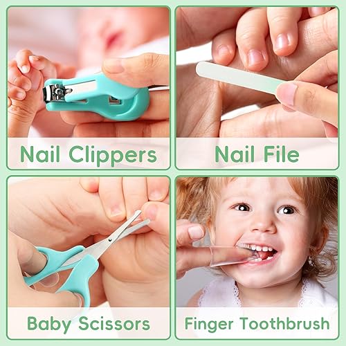 Miniatura 6 de Kit de cuidado de la salud y aseo del bebé para niños recién nacidos, kit de cuidado de bebé de seguridad mejorada, juego de cuidado de la salud del