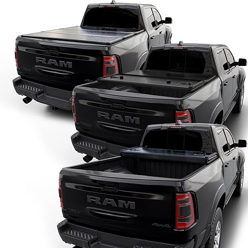 Miniatura 4 de Calffree CFHT-012 - Cubierta rígida plegable para caja de camioneta  CFHT-012  Se adapta a Dodge Ram 1500 2009 - 2023 caja de 6 pies 4 pulgadas sin