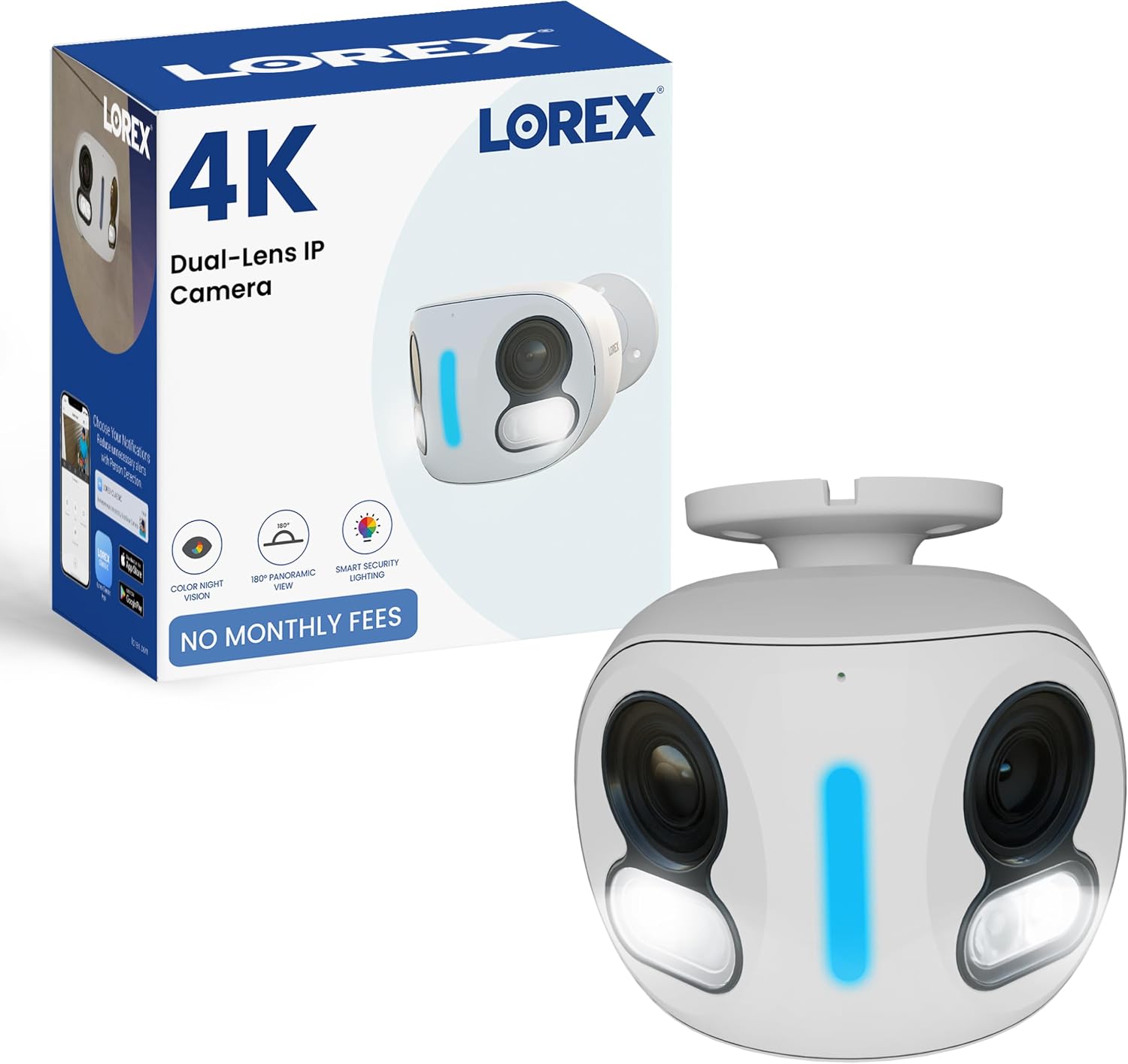 Lorex Classic App | 4K Dual-Lens IP Add-On Wired Security Camera