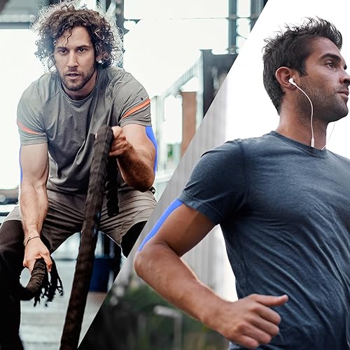 Miniatura 6 de CKeep Cinta de kinesiología sin cortar (2 rollos), cinta deportiva elástica de algodón original, sin látex, hipoalergénica, 2 pulgadas x 16 pies,