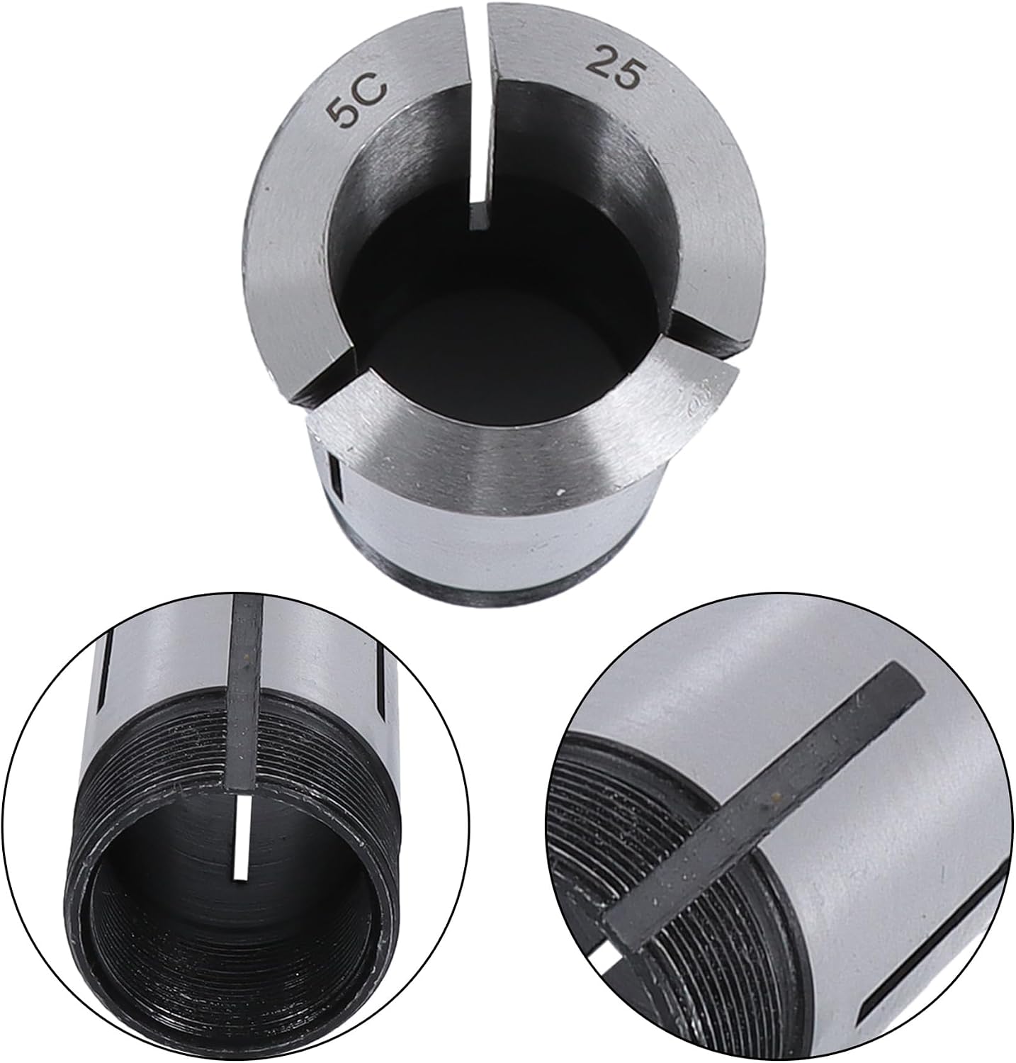 Metric 5-C High Precison Collet Set with Rack 28 Pcs 1mm to 28mm Collets for Milling Lathe