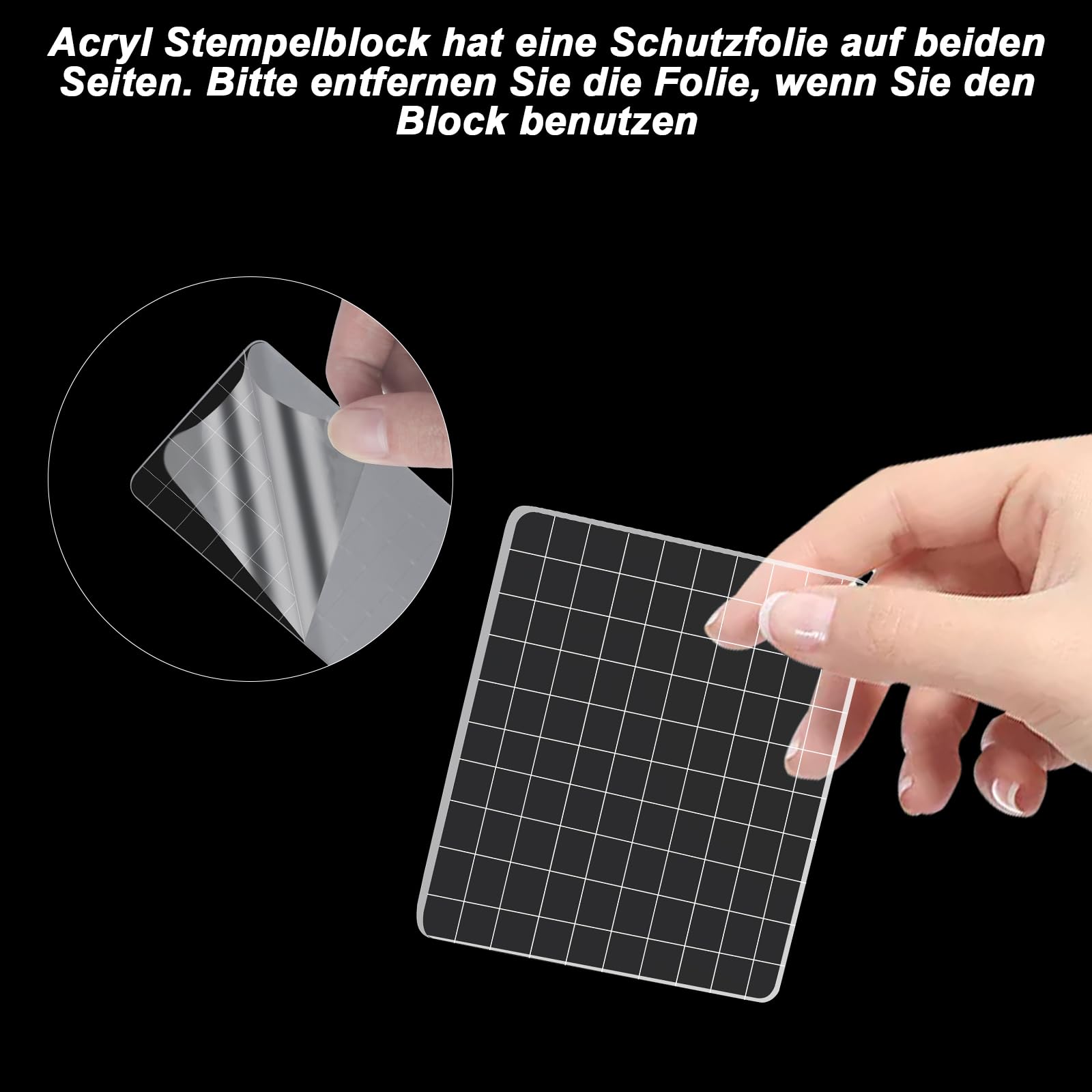 Tampon Transparent Pour Carterie 4 Blocs De Tampons Transparents