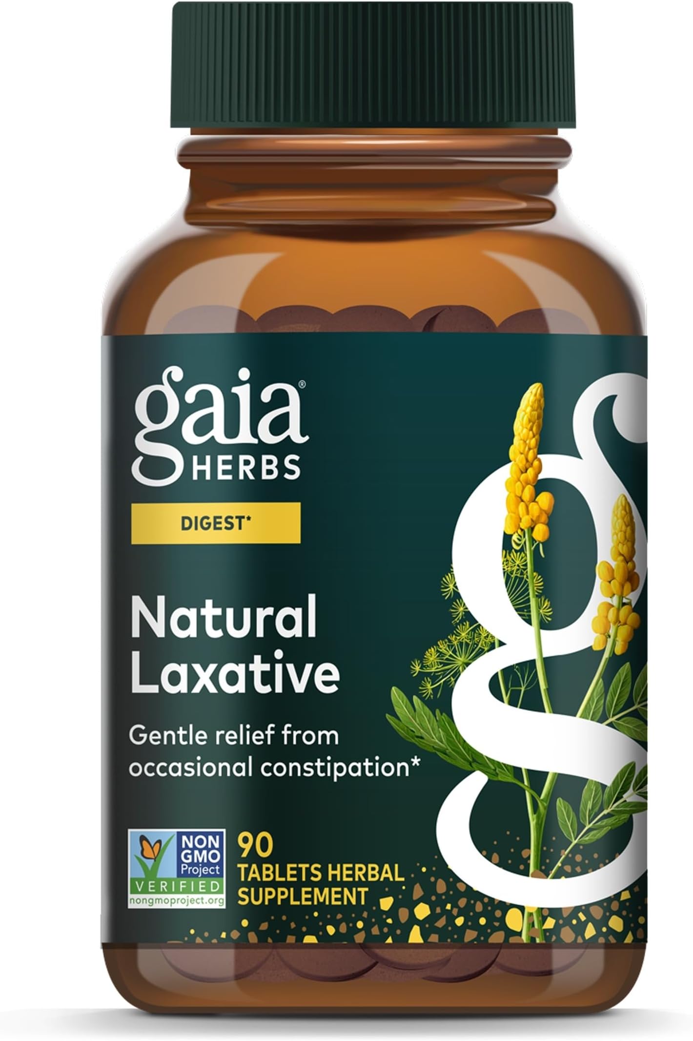 Gaia Herbs Natural Laxative, 90 Tablets, 45 Servings