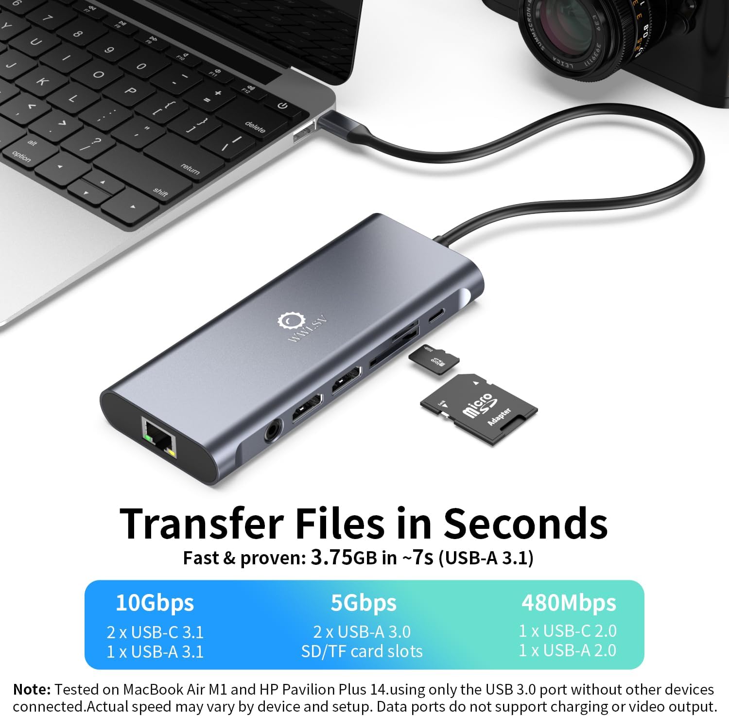 Docking Station Dual Monitor for MacBook/Dell/HP/Lenovo Laptop, Dual 4K@60Hz(DP 1.4 Required) HDMI Adapter for 2 Monitors, 14-in-1 USB C Hub, USB C Docking Station with USB 3.2/100W PD/Ethernet