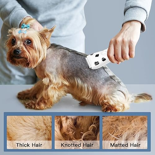 Miniatura 6 de Founouly 3 paquetes de cortaúñas inalámbricas profesionales para el hogar para perros pequeños y gatos, solo cuchillas de repuesto