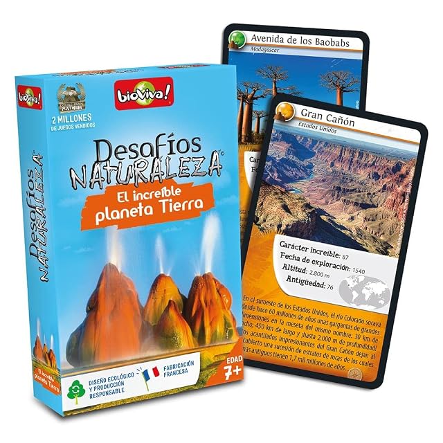 Foto 4 de 4 de Asmodee - Bioviva Desafíos de la Naturaleza: el increíble Planeta Tierra-Español, Multicolor (Asmodee…