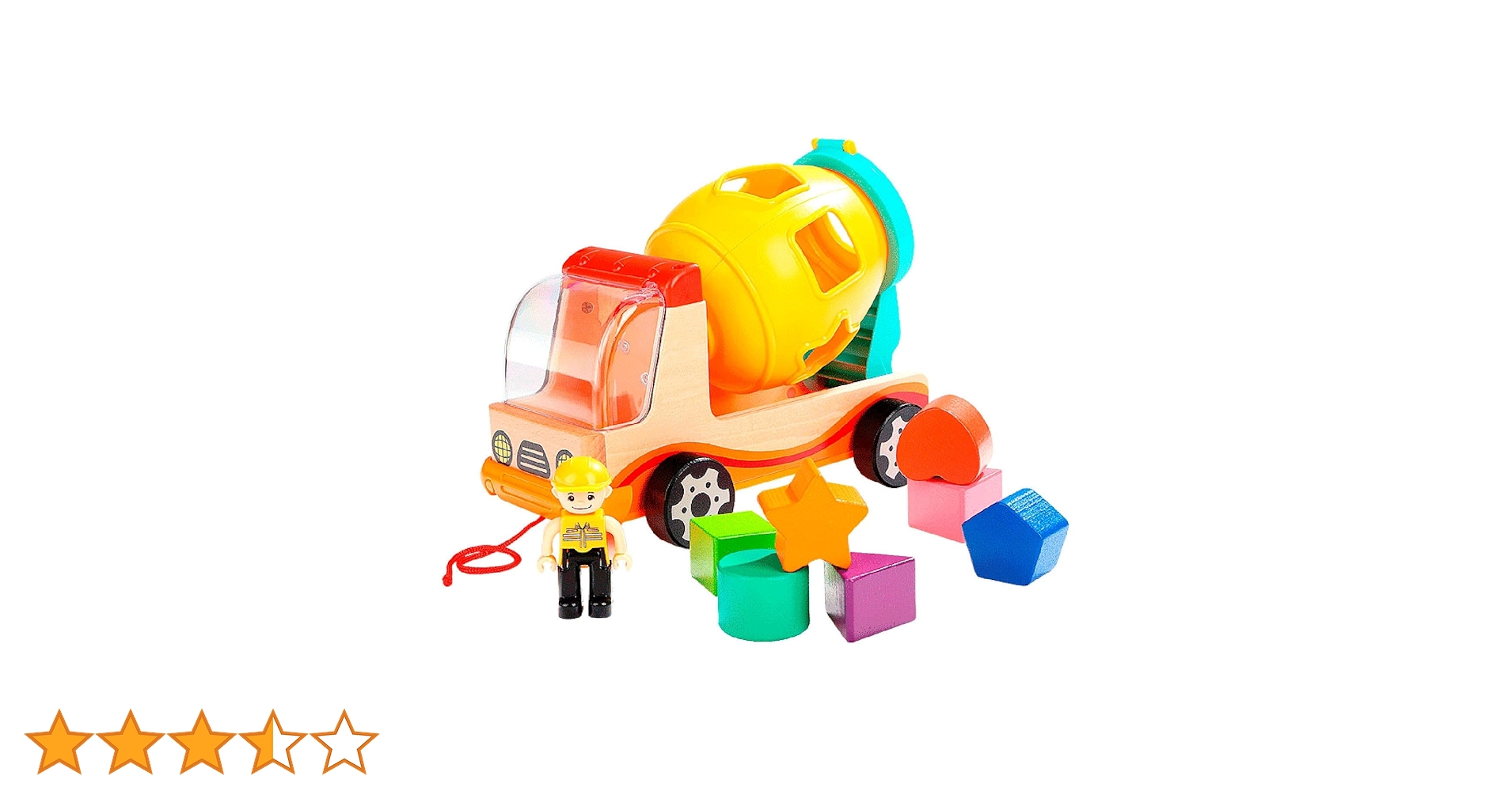 Amazon | Top Bright ぐるぐるミキサー車の型はめパズル プルトイ