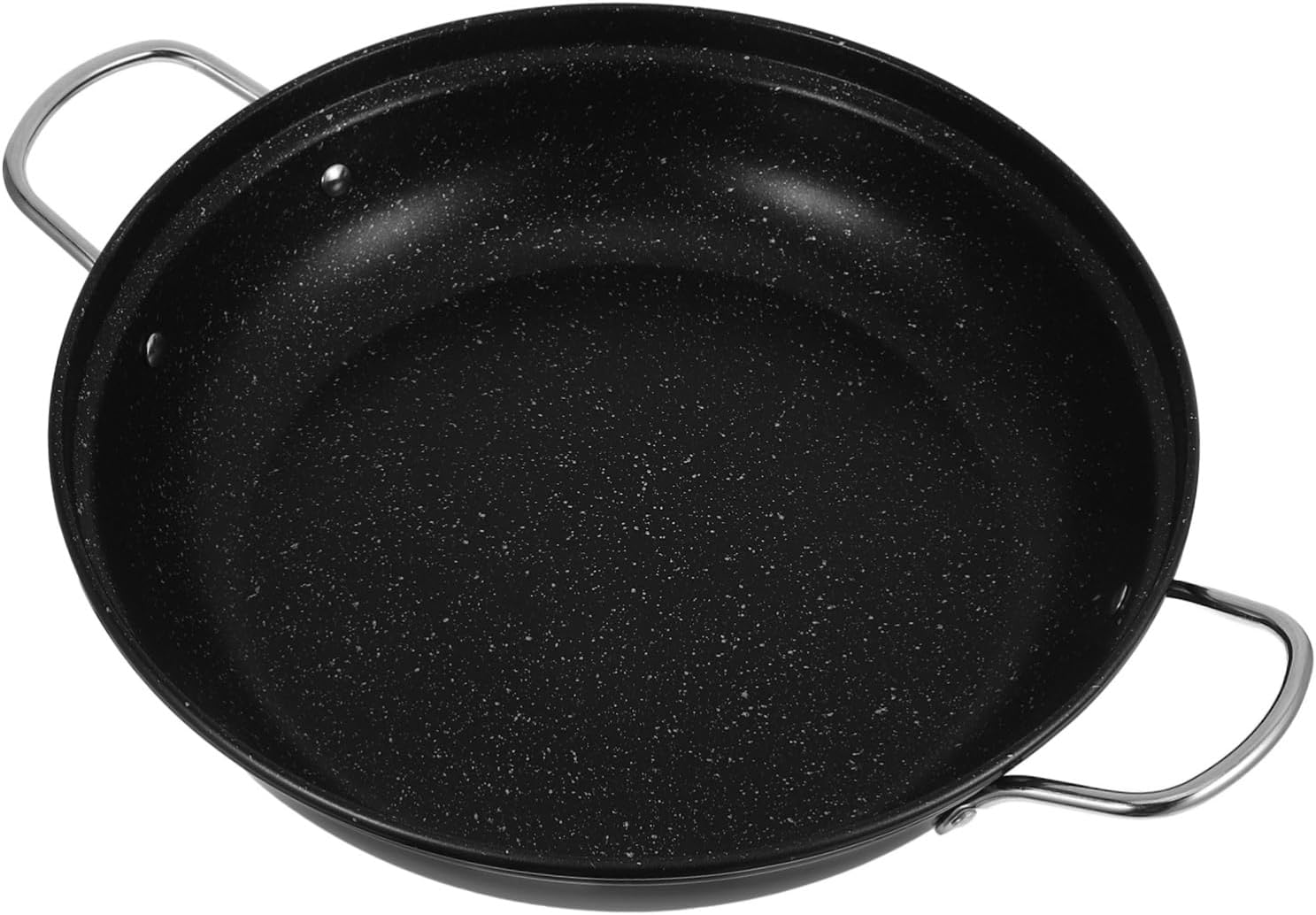 Garneck Stainless Steel Cooking Pot Double Handles Wok for Home Cooking Resistant Kitchen Essential for Family Gatherings and Group Dining