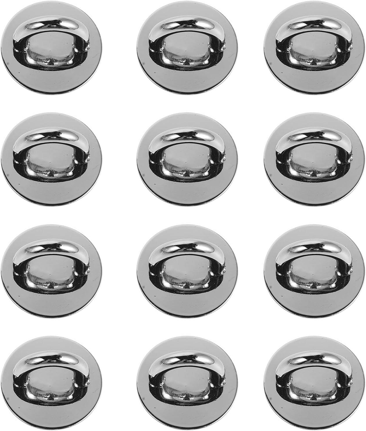 TEHAUX 12pcs Round Adhesive Phone Charm Hooks for Mobile Devices and Phone Cases, Compact and Sturdy Alloy Metal Holders, to Personalize with Charms and Accessories