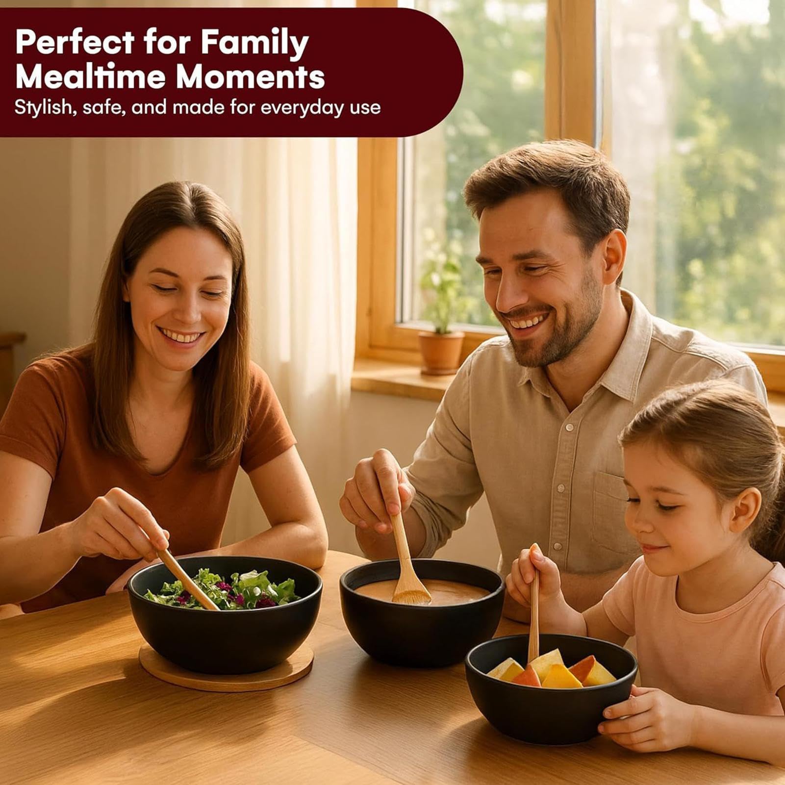 Cuenco Para Mezclar Almacenamiento Servicio Apilables | Recipientes Apilables para Snacks Para Preparar y Almacenar Comida, Ensaladas, Frutas y Verduras, Pan y Aperitivos en la