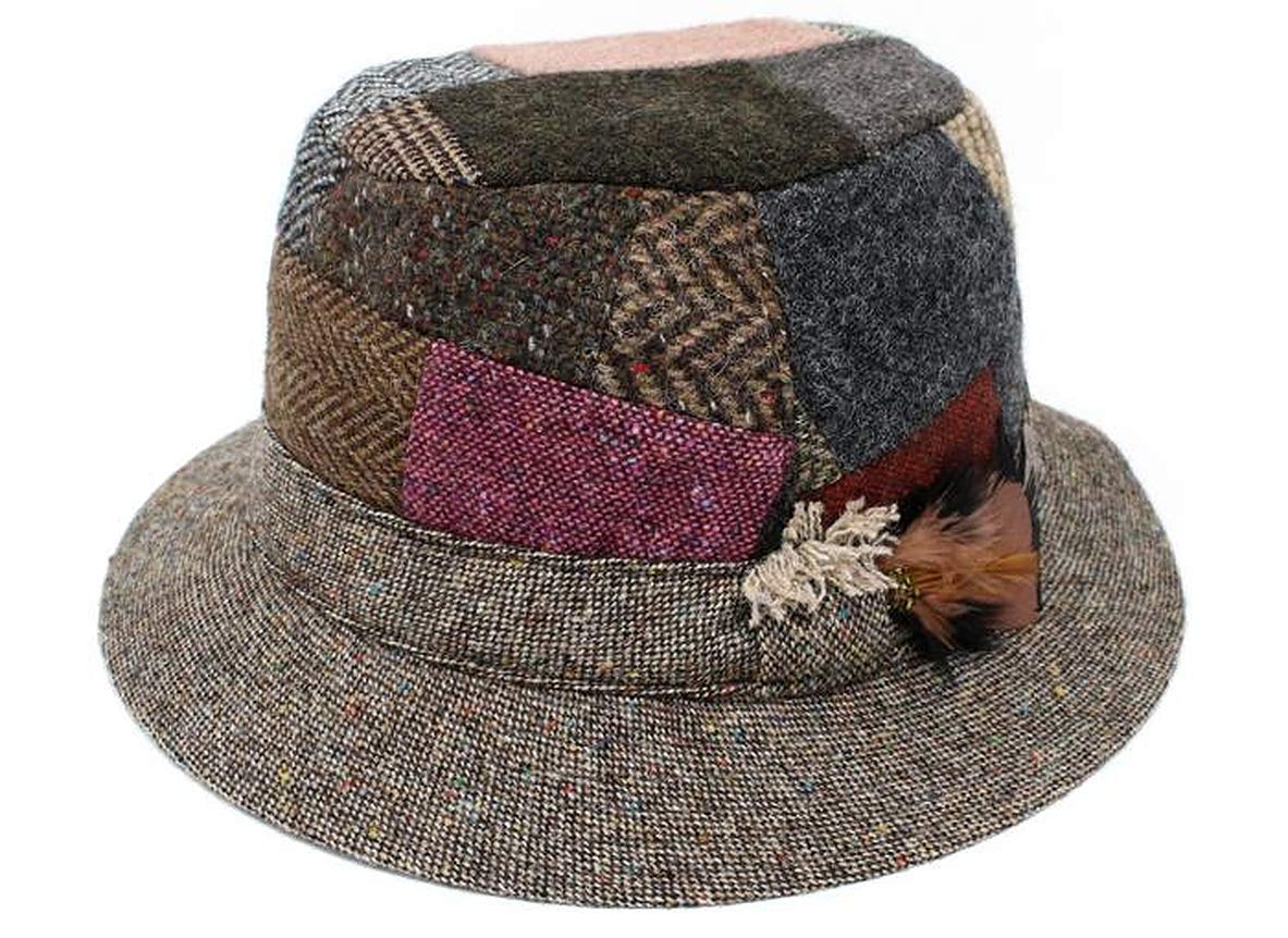 Hanna Hats Men's Donegal Tweed 8 Piece Cap Newsboy Cap