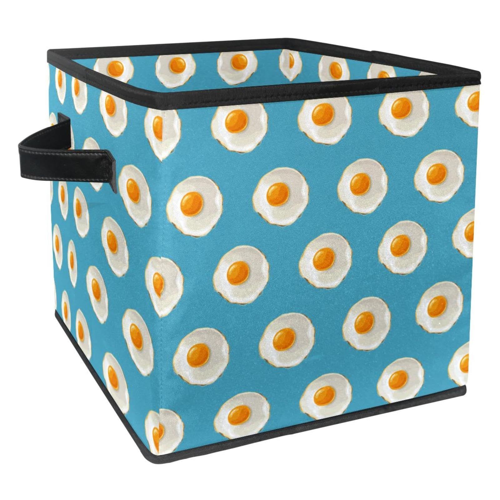 Organisateur en tissu avec poignées boîte pliable pour livres et placard